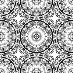 Decorative mandala flower ornament. pattern. vector. Tribal Ethnic Arabic, Indian, motif. for fashion design, wallpaper, invitation