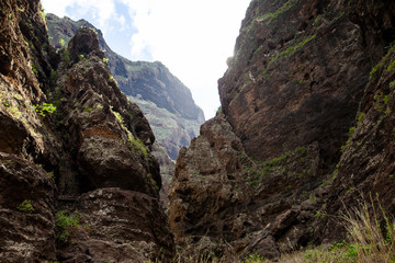 Scenic mountains landscape of Masca Gorge, Tenerife, Canary Islands