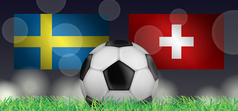 Fußball 2018 - Achtelfinale (Schweden vs Schweiz)
