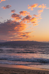 Fototapeta na wymiar Sunset From Kaanapali Beach Maui