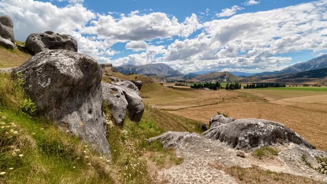 New Zealand Grasslands Timelapse/Hyperlapse - View 5