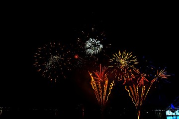 Firework for celebration lighting art background