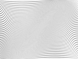 Halftone pattern Digital gradient with dots. Futuristic panel. Vector illustration