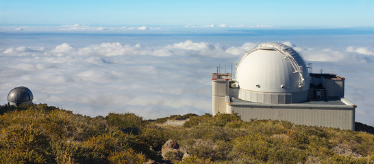 Astronomical Observatory in Caldera de Taburiente, La Palma´s Island, Canary Islands, Spain