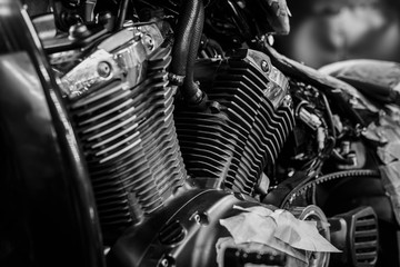 Powerful motorcycle engine
