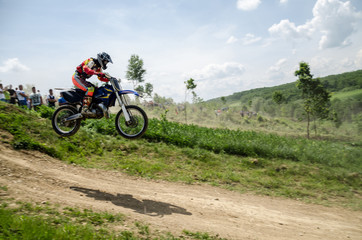 Fototapeta na wymiar Motocross competition unduro