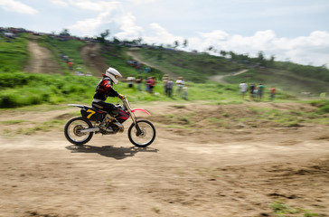 Fototapeta premium Motocross competition unduro