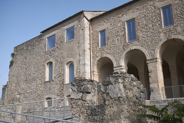 Fototapeta na wymiar Cosenza, Italy - June 12, 2018 : View of Normanno-Svevo castle