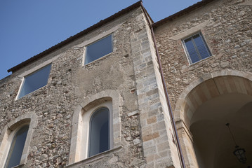 Fototapeta na wymiar Cosenza, Italy - June 12, 2018 : View of Normanno-Svevo castle