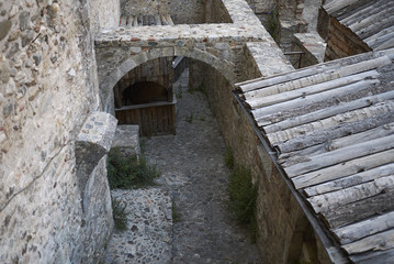 Obraz premium Cosenza, Italy - June 12, 2018 : Structure in Old Cosenza