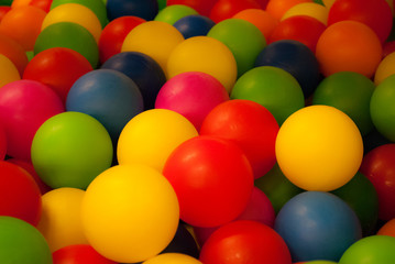 Fototapeta na wymiar many colored balls