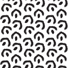 Abstract Pattern. Black and White. Seamless. Vector.