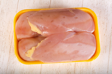 Raw chicken breast