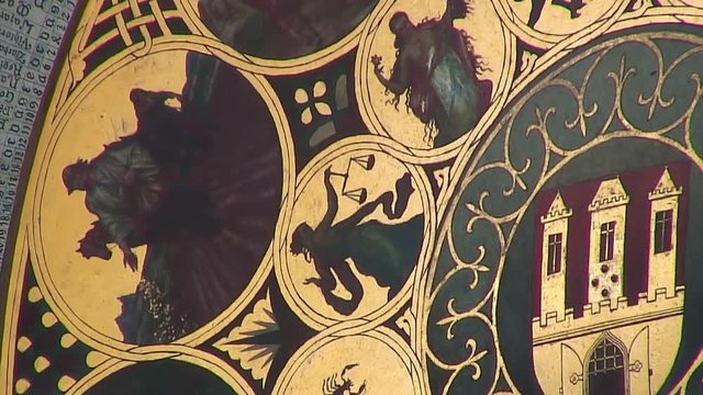 Super Close-up of Prague's Apostle Clock