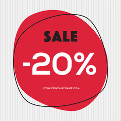 Sale tag. discount label. Sign. Sale sticker. Voucher design. 
