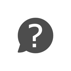Faq icon, question icon. Vector illustration. Flat design.