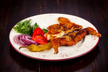 Roasted chicken wtih vegetables