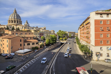 Traffic in Rome, Italy