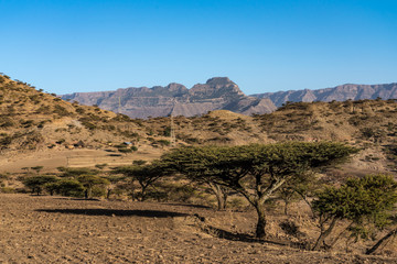 Äthiopien - Landschaft bei Lalibela