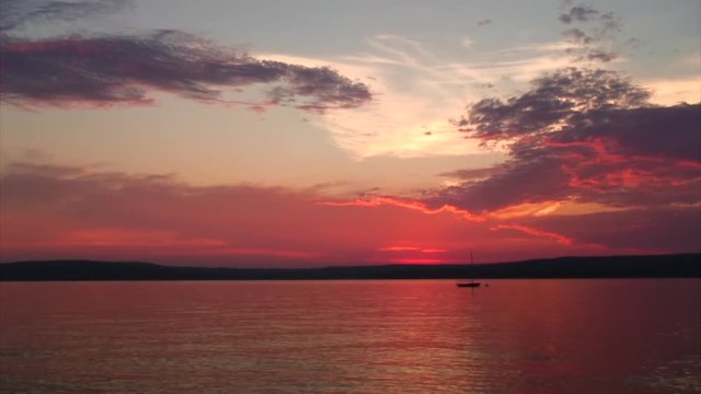Beautiful Sunset: Lake Superior, Wisconsin