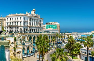 Foto op Canvas The Chamber of Commerce, a historic building in Algiers, Algeria © Leonid Andronov