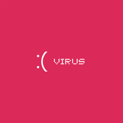 flat computer virus message