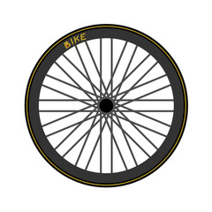 Road bike wheel illustration