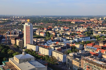 Leipzig cityscape, Germany