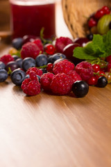 Different fresh ripe berries
