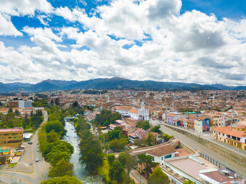 All Saints church and Tomebamba river