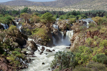 Naklejka na ściany i meble Epupa waterfalls - Namibia, Southern Africa