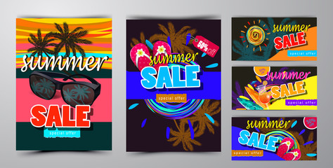 summer sale template banner