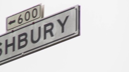 Panning Shot of a Sign, San Francisco