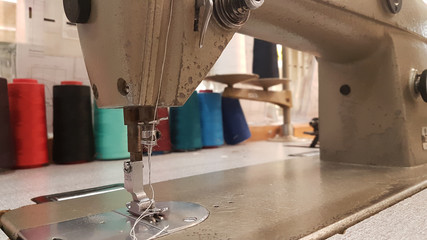sewing machine clothes repair old