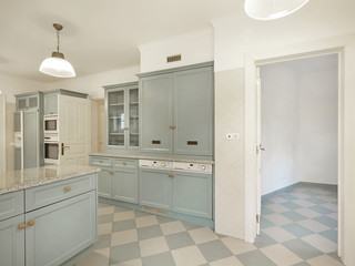 Interior de casa cozinha 