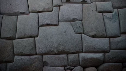 Foto op Canvas Ancient inca stone wall in the city of Cusco, Peru © Ricardo