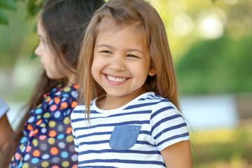 Cute little girl outdoors