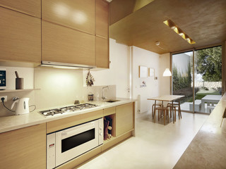 Interior de casa cozinha 