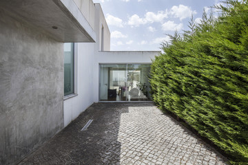 Acesso casa exterior