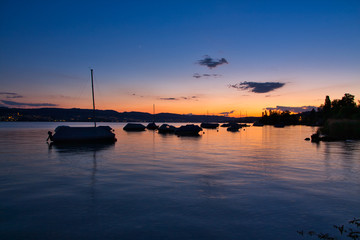 Abendrot am Zürisee (Zürichsee)