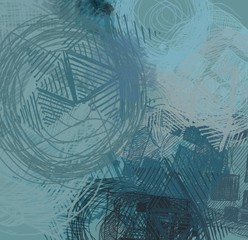 Abstract painting on canvas. Hand made art. Colorful texture. Modern artwork. Strokes of fat paint. Brushstrokes. Contemporary art. Artistic background image.