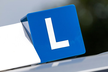 Dutch driving school car roof sign