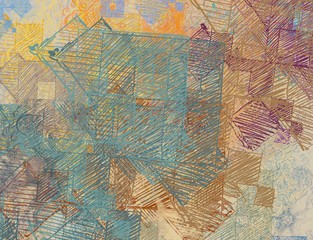 Abstract painting on canvas. Hand made art. Colorful texture. Modern artwork. Strokes of fat paint. Brushstrokes. Contemporary art. Artistic background image.