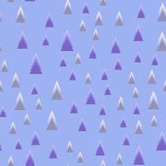 Seamless vector pattern with Christmas trees.