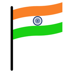 Obraz premium India flag flat icon