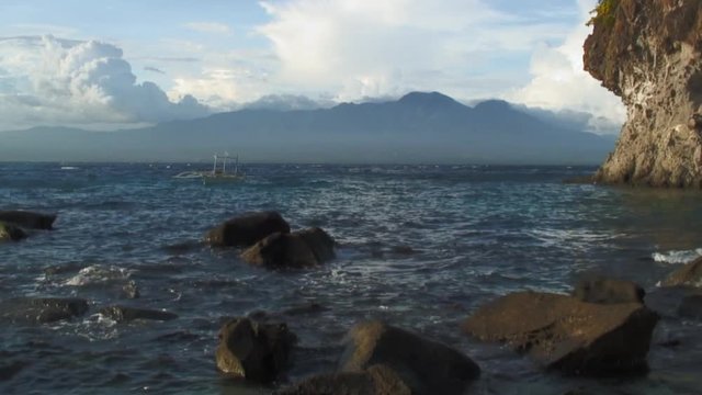 Beautiful Sea Under Sky Apo Island, Philippines