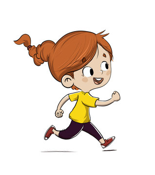Niño corriendo haciendo ejercicio