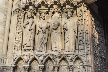 Portal of the Virgin in Notre Dame Cathedral