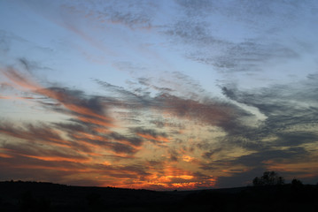 Obraz premium Sunset in the Negev desert