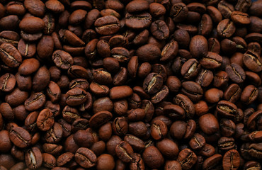 Coffee beans texture